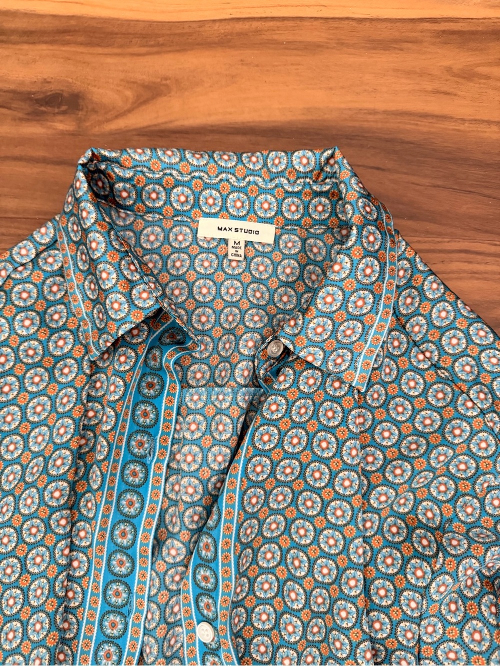 Max Studio Blue Patterned Two-Piece Set - Picture 3 of 4